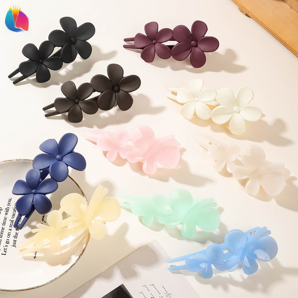 Qiyue matt värvi küljeklamber suur juuksenõel pesu näoklamber küljeklamber lihtne tukk juuksenõel pardilindiga peakate_voghion.com