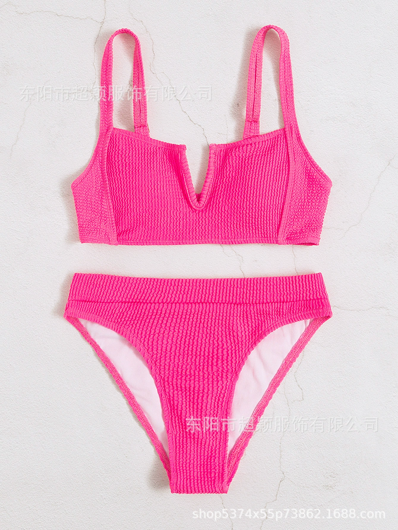 Однотонный сексуальный купальник для пляжа, AliExpress, V-образный вырез, европейский стиль, высокий талия, открытая спина