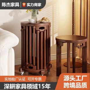 Factory Direct Sales Six-In-One Solid Wood Stool Dining Table Home Living Room Stackable Combination Stacking Stool Bench Wholesale