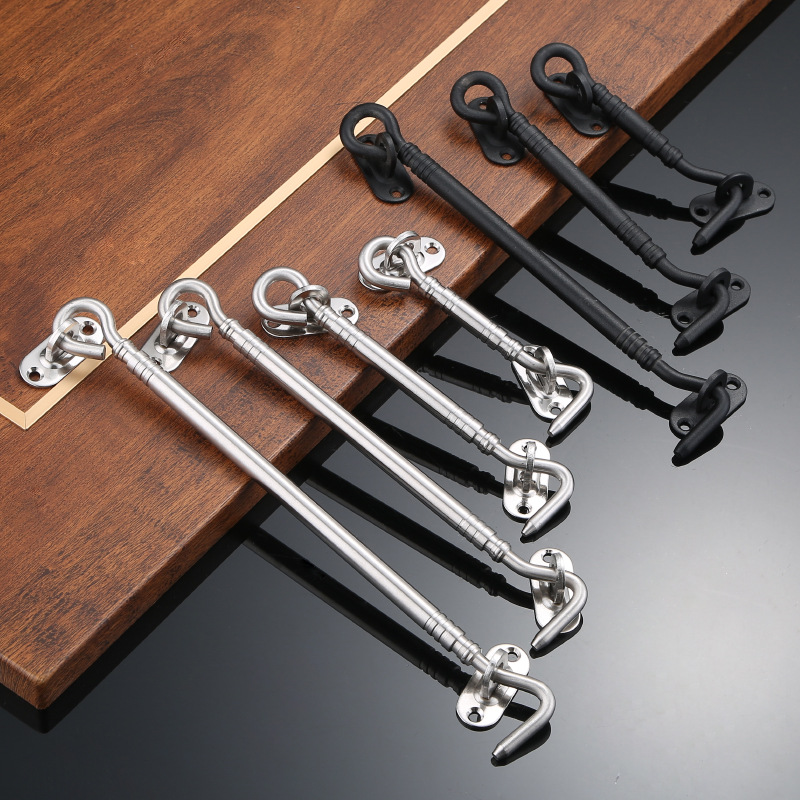 Stainless steel Wind Hook lengthen Doors and windows Hooks Retainer old-fashioned window Windbreak hook Buckle Window Hook Latch hook