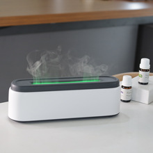 创意仿真火焰香薰机七彩灯香氛机超声波雾化加湿器家用火焰加湿器