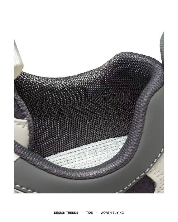 Giày chạy bộ nam đế mềm siêu nhẹ đệm khí giảm chấn chống trượt, đế thấp 3 cm — XY8A26 trắng xanh, XY8A26 trắng xám chi tiết 7