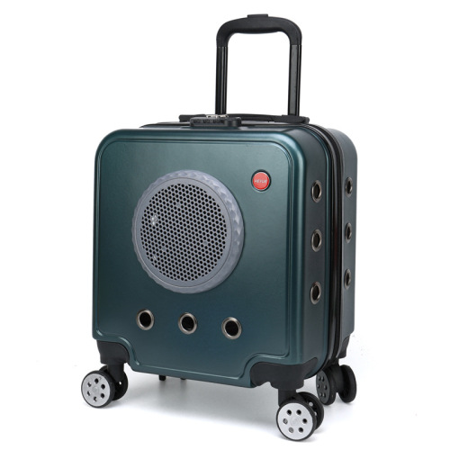 Mo pet cat bag pet outing portable trolley case cat bag cat suitcase large capacity portable flight case