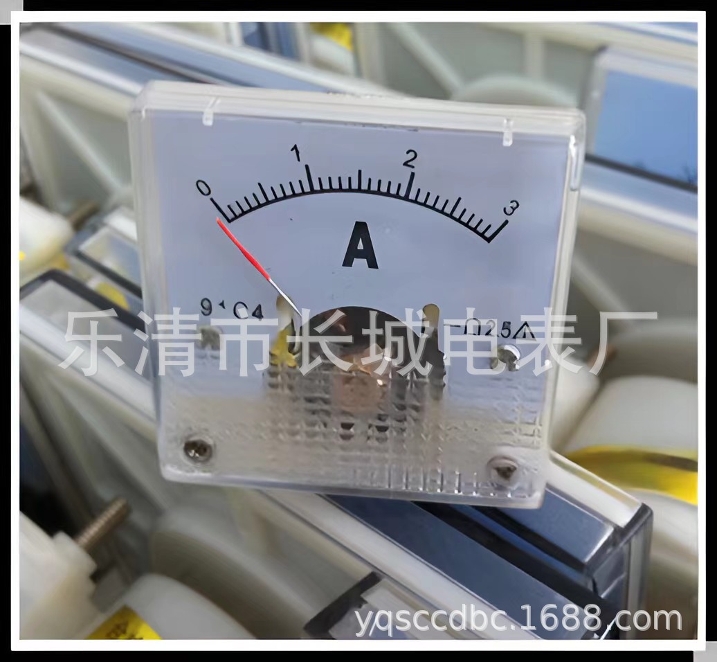 长城电表厂91C4   3A   直流指针电流表  45*45
