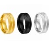 Matte ring stainless steel, 2023, suitable for import, 8mm, European style, simple and elegant design