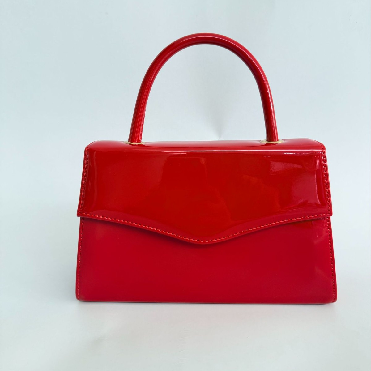 Custom-made European and American cross-border popular commuter evening bag, bridal handbag, lightweight luxury solid-color glossy patent leather crossbody bag
