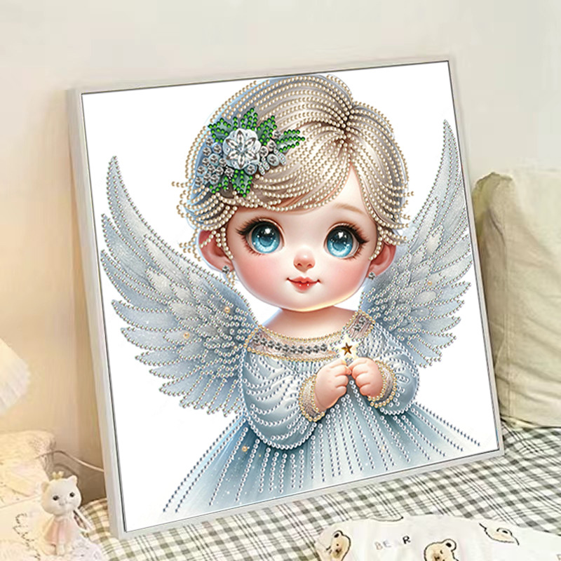 Pintura de Diamantes 5D con Forma Irregular de Princesa de Fantasía, Pintura de Diamantes DIY, Pintura de Diamantes con Puntos de Cristal, 30×30