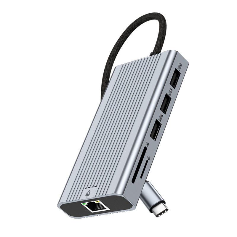 十合一Type-C扩展坞 双路HDMI4K60Hz 三屏异显拓展坞usb3.0集线器|undefined