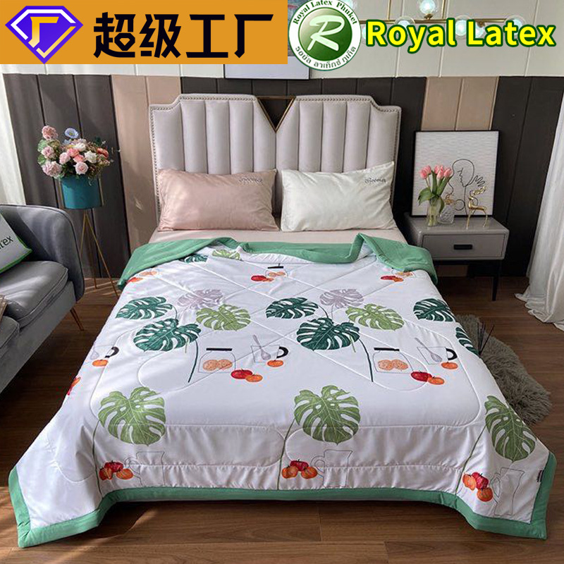 泰国皇家天然乳胶被夏被单双人夏凉被空调被微商爆款直播无痕代发|ms