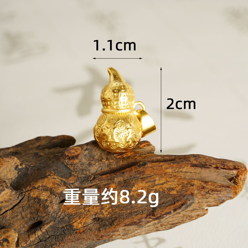 D2376 Colgante de calabaza con patrón de moneda de cobre