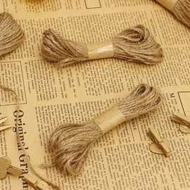 麻绳复古手工用diy麻绳批发 创意DIY编织麻花绳辅料 黄麻绳捆绑绳