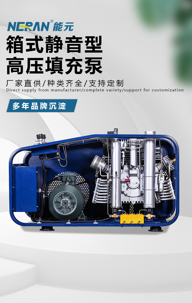 Firefighting Diving High-Pressure Air Filling Pump High-Pressure Stable Inflation Equipment Piston-Type Filling Pump Compressor