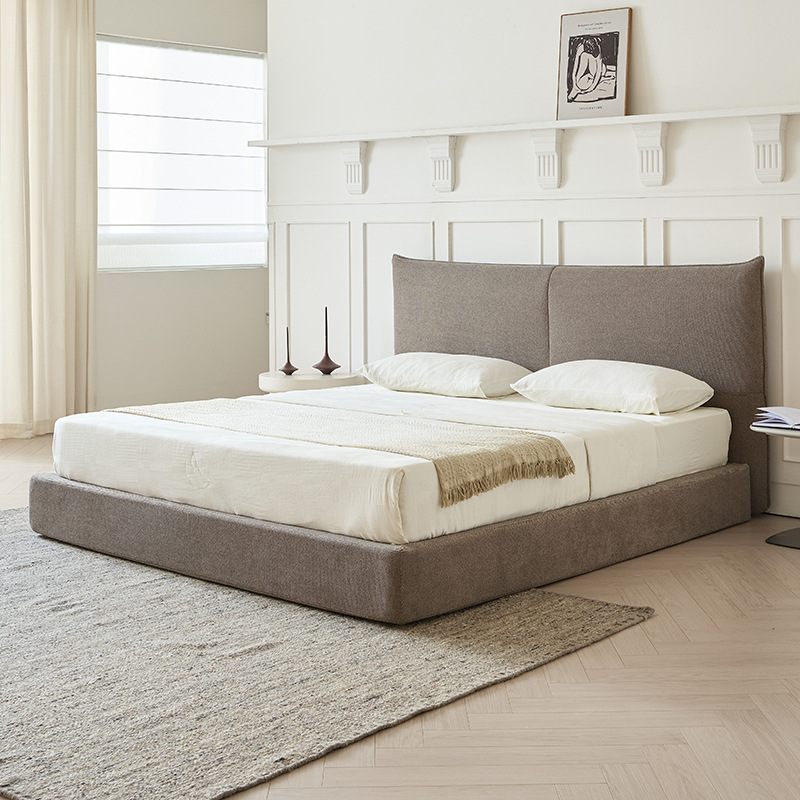 Cama plegable de tela italiana pequeña cama compresible de comercio exterior paquete blando en el extranjero apartamento individual cama ensamblada metal