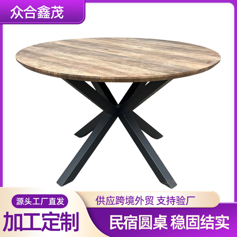 Customized Round Table, Small Apartment Dining Table, Outdoor Courtyard Leisure Table, Garden Cafe, Bed and Breakfast Small Round Table, Light Luxury Table