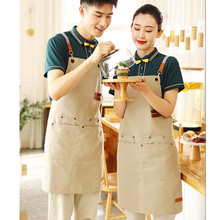 咖啡店员服酒店服务员的工服餐饮短袖女夏季奶茶快餐店餐厅T恤