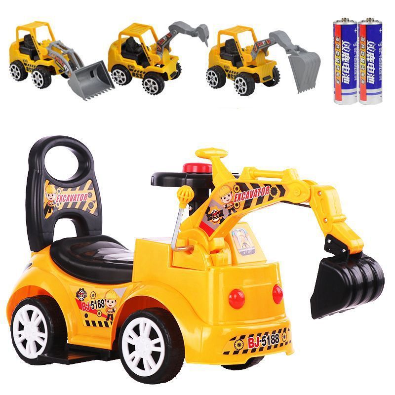 大型子供用掘削機、乗用スクーター、掘削機、歩行器、ツイストカー、おもちゃのカーワーク、交換可能|undefined