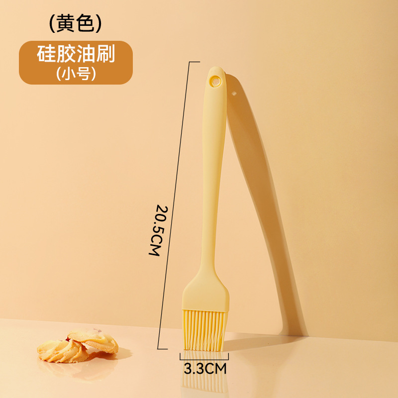 Cepillo de aceite pequeño amarillo huevo