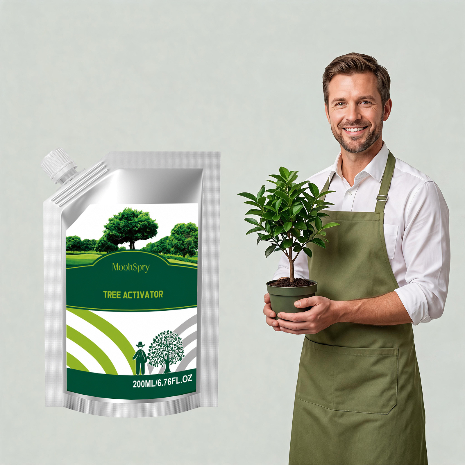Cross-Border Hit Product Moonspry Tree Nutrient Solution Strengthens the Roots and Balances the Side Root System after Plant Transplantation