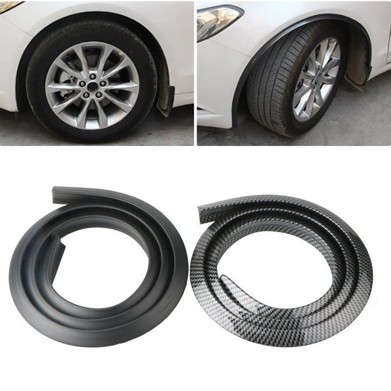 Автомобильное универсальное треугольное резиновое колесо для бровей, черное колесо, декоративная полоса для бровей, колесо из углеродного волокна, брызговик, полоска против царапин