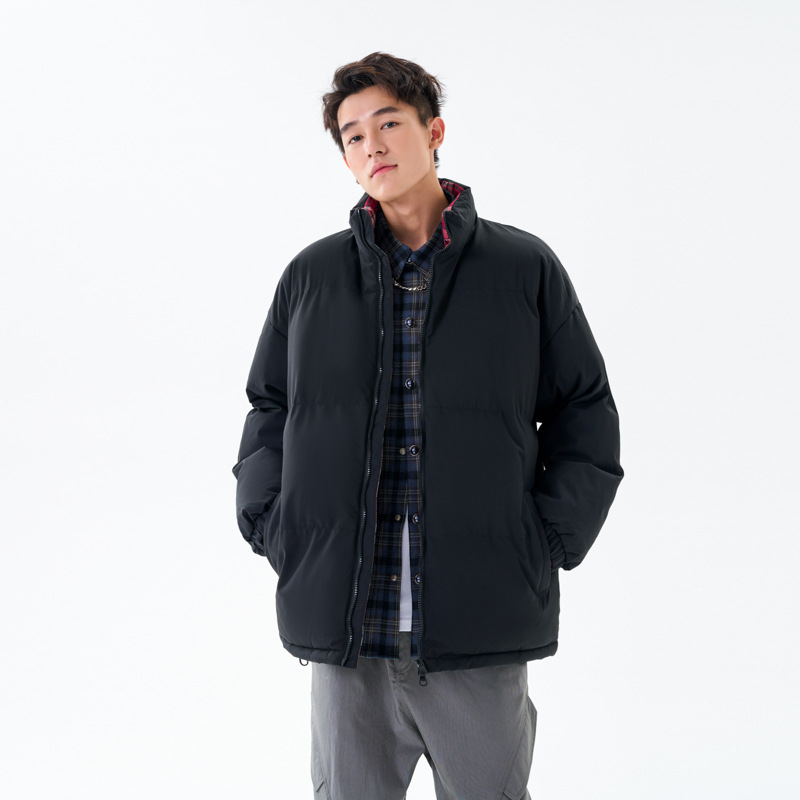 Padded-on Clothes Men's And Women's Loose Stand-up Collar Padded Jacket Warm And Thickened Padded Clothes Men's Tops Couple Jacket_viptrois.com