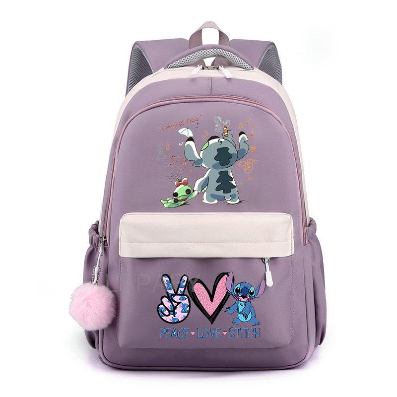 Stitch niños bolso de escuela mochila moda niños mochila de viaje lindo niño niña libro mochila