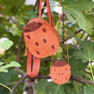 Korean style new ins lychee pattern soft leather feel children's bag boys and girls all-match crossbody cute small bag