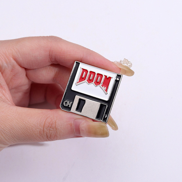 Cartoon creative brooch with letters