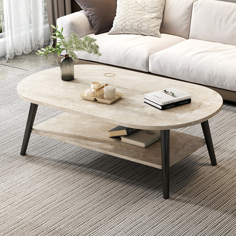 Mesa de centro, sala de estar, hogar, mesa de apartamento pequeño, habitación de alquiler simple, 2025, nueva mesa de té redonda simple
