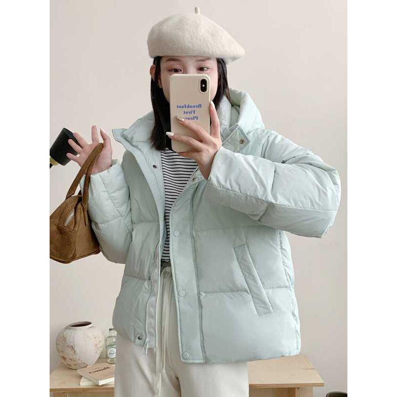 2025冬新款短款羽绒服女泡芙生活百搭小个子保暖加厚时尚外套
