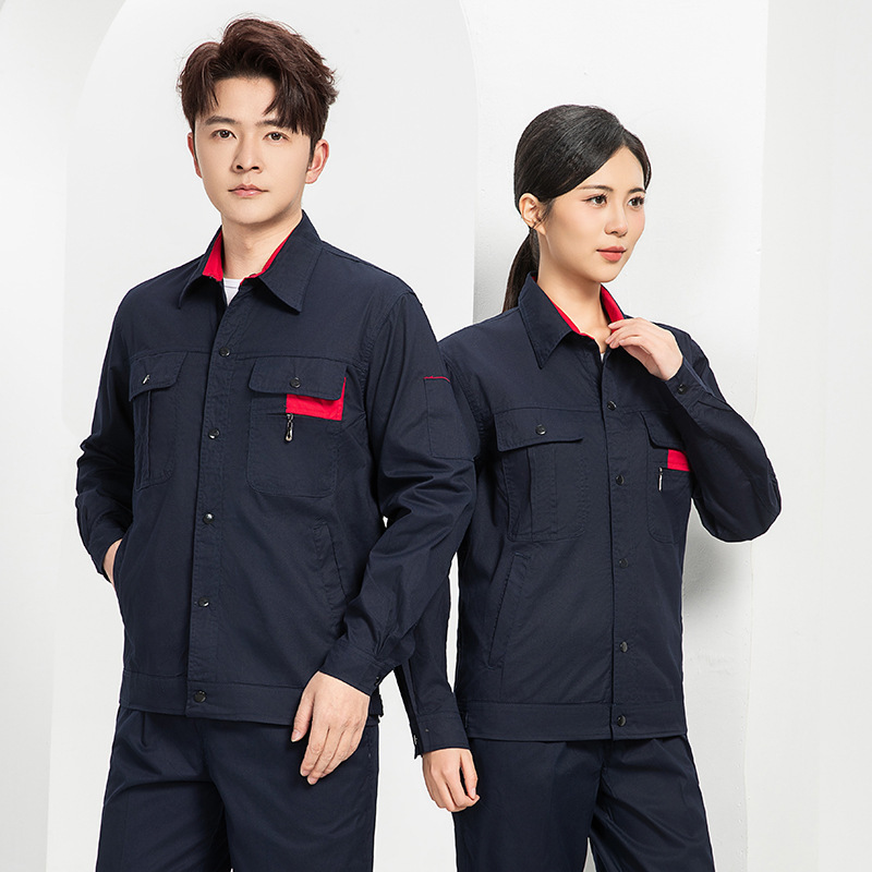夏薄い長袖と半袖作業服スーツ吸湿性通気性耐摩耗性工場ワークショップ自動車修理作業服卸売|undefined