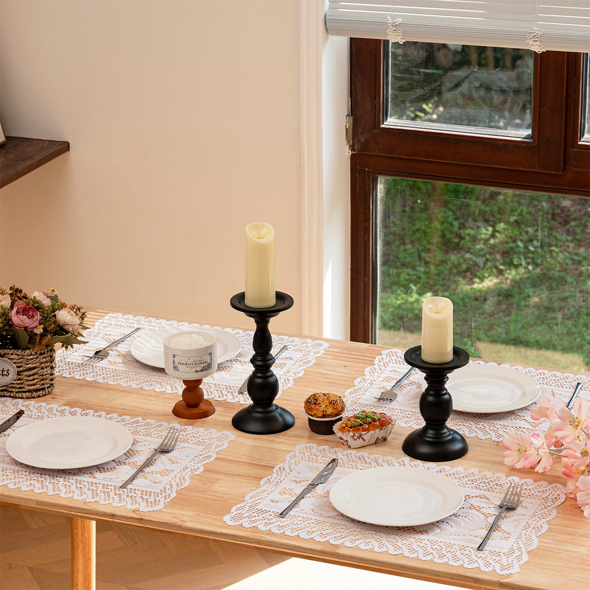 Mantel floral floral de girasol cuadrado de encaje tejido por urdimbre transfronterizo, servilleta de hotel, sensación de alta calidad, mesa de centro para el hogar, mantel al por mayor