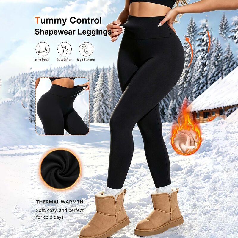 High-Waisted Fleece-Lined Warm Yoga Pants for Autumn and Winter, Comfortable Thermal Pants for Sports, Outdoor, Casual Wear, Slimming, High-Elastic Long Pants High-Waisted Fleece-Lined Warm Yoga Pants for Autumn and Winter, Comfortable Thermal Pants for Sports, Outdoor, Casual Wear, Slimming, High-Elastic Long Pants