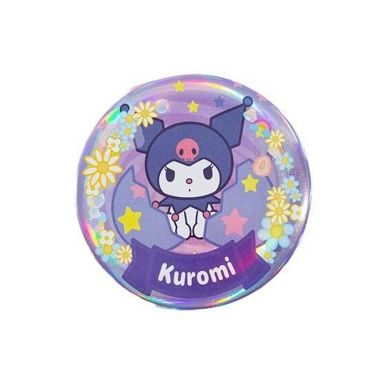 Tinplate Badge Double Flash Bar Badge Badge Cartoon Brooch Class Badge Commemorative Medal Sanrio Badge Wholesale