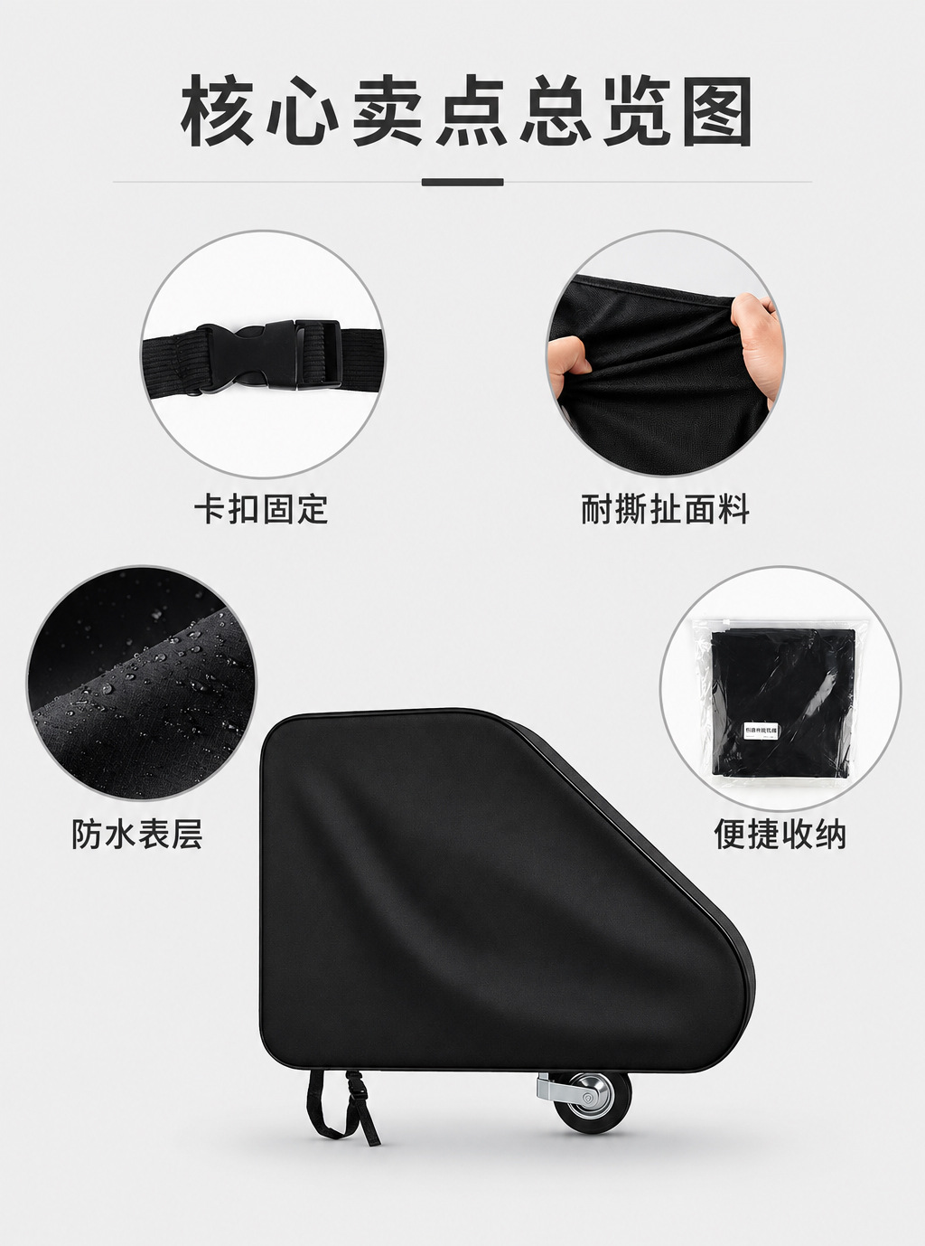 RV trailer hitch cover, RV travel trailer tow hitch cover, black trailer hitch cover, waterproof and sun-proof car cover