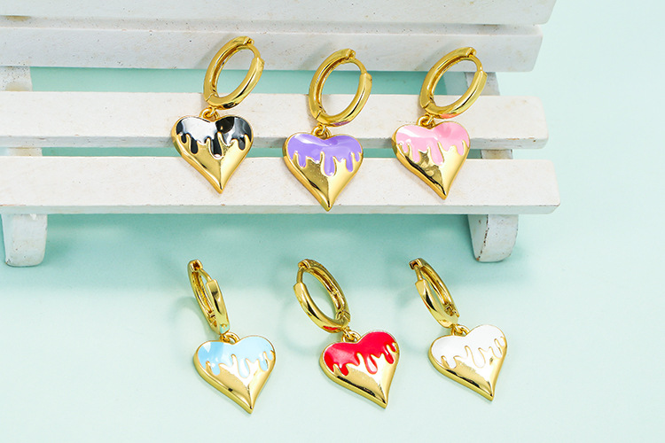 Copper Ear Needle Material 18K Real Gold Plated Plating Material Metal Plating Geometric Zircon