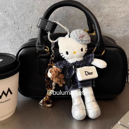 ロングレッグ kt ペンダントコレクションキティぬいぐるみペンダントかわいい kt 猫ラブバックルランドセルペンダントキーホルダーメンズ|undefined