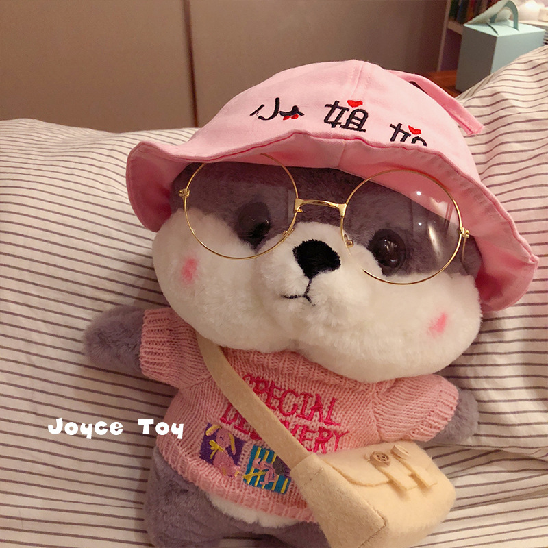 智贝SKU图_10ins网红柴犬公仔换装穿衣狗狗玩偶秋田布