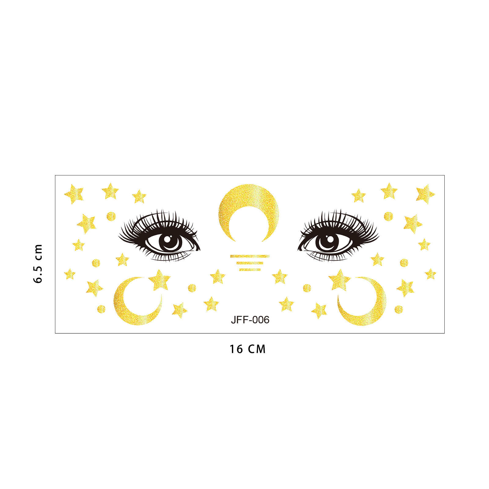 Tatuaje Temporal Facial de Pecas de Papel de Transferencia de Agua, Impermeable, para Fiesta y Eventos