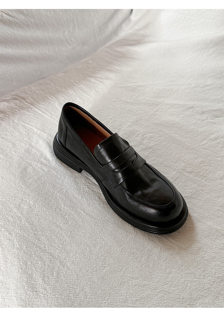 Mocassini donna old money stile in pelle con interno caldo_voghion.com