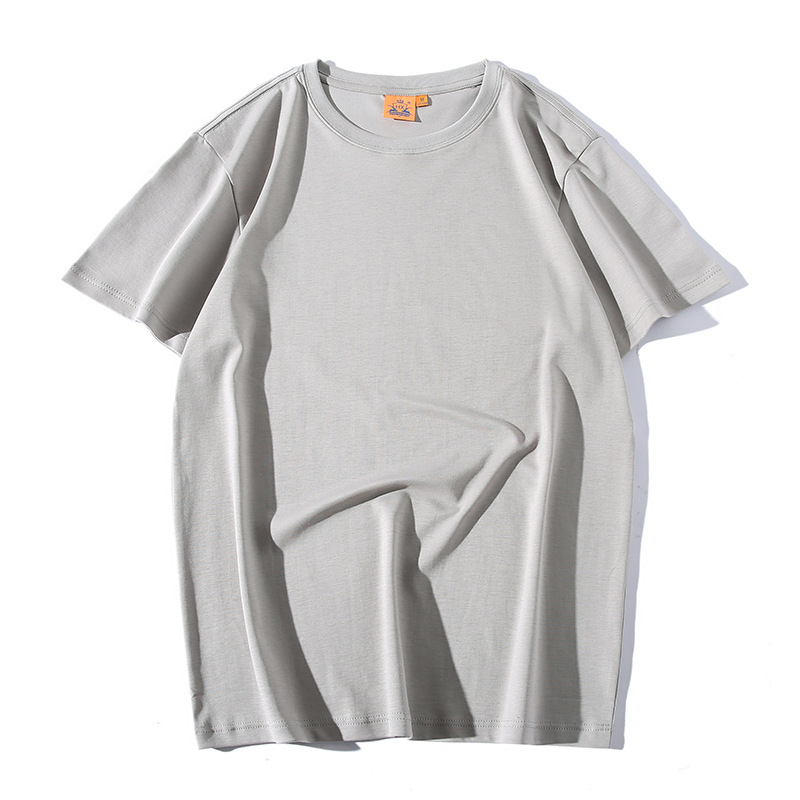 50 hombros, doble cara, antibacteriano, cuello redondo, manga corta, ropa de trabajo, camisa cultural, camiseta de algodón, logotipo personalizado