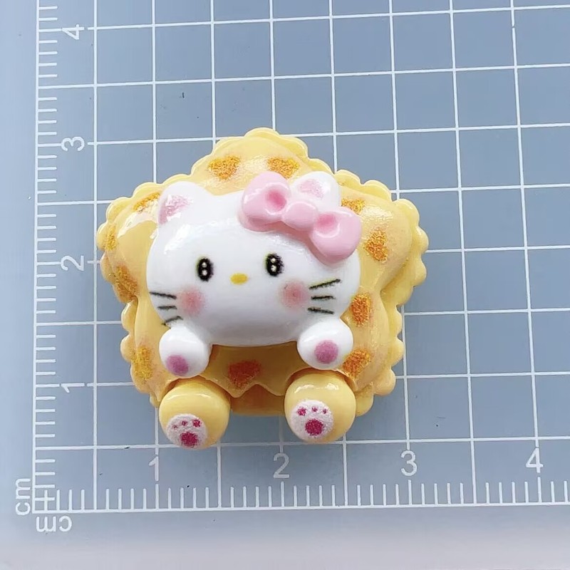 卡通蛋糕小猫树脂配件diy自制发夹钥匙扣美瞳盒冰箱贴水杯贴片|undefined