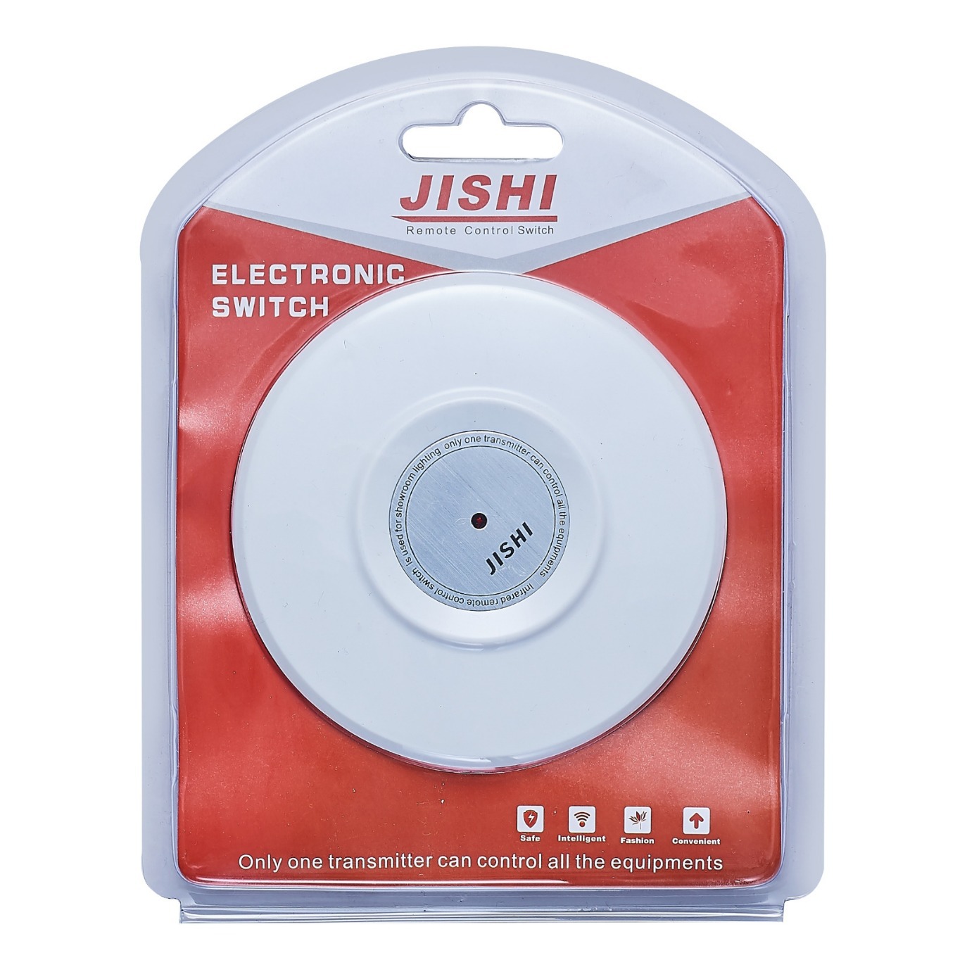 红外线四路 遥控展厅开关 089 圆白色开孔9公分