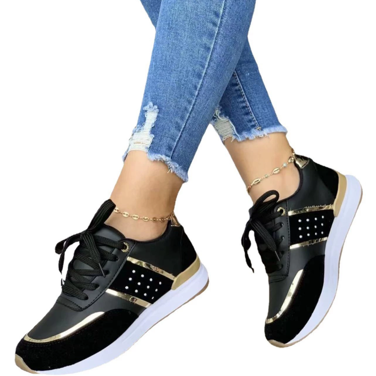 Sports footwear for leisure platform, European style, plus size