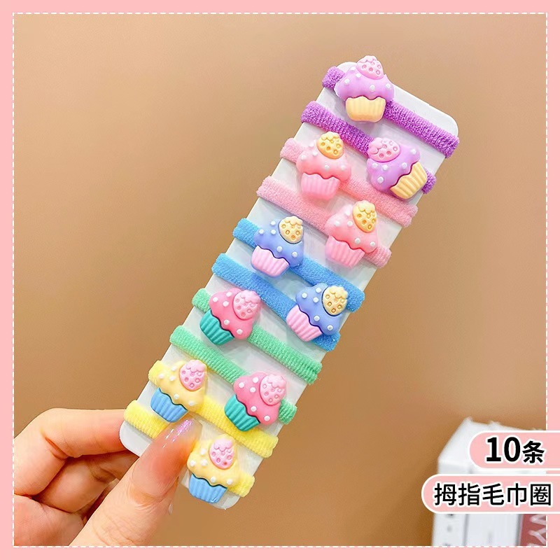 卡通头绳辫子发饰高弹力尼龙发圈发女宝宝橡皮筋头花儿童头饰|undefined