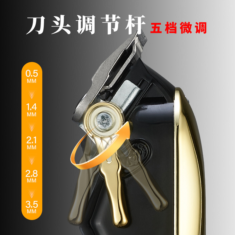 国境を越えた卸売 LCD デジタル ディスプレイ ハイパワー電気バリカン メンズ ホーム ヘアカット バリカン USB 充電式バリカン|undefined