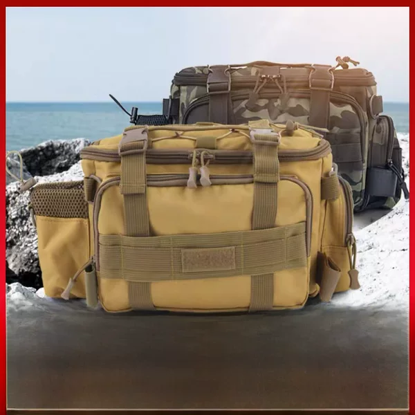 Wholesale Luya bag multi-functional waist bag fishing crossbody waterproof Oxford cloth outdoor shoulder bag waterproof fishing gear bag