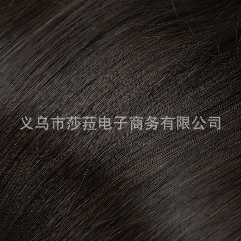跨境手勾女长发仿真头皮真人发 中分直发轻薄自然全头套厂家批发|undefined