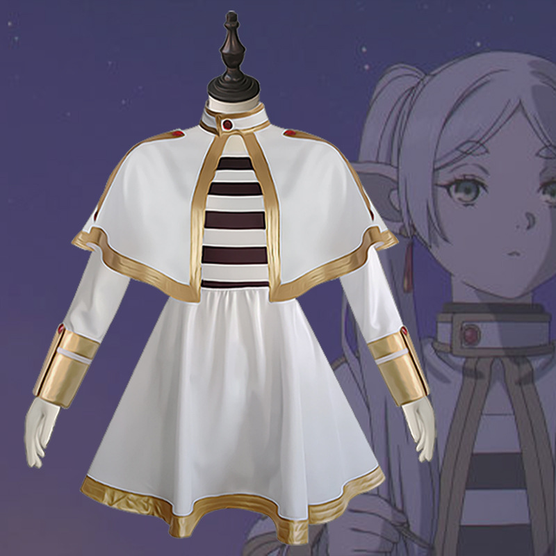 Frieren: Beyond Journey's End Cosplay Costume Frieren Elf Full Set Cosplay Anime Clothing Women's Clothing in Stock