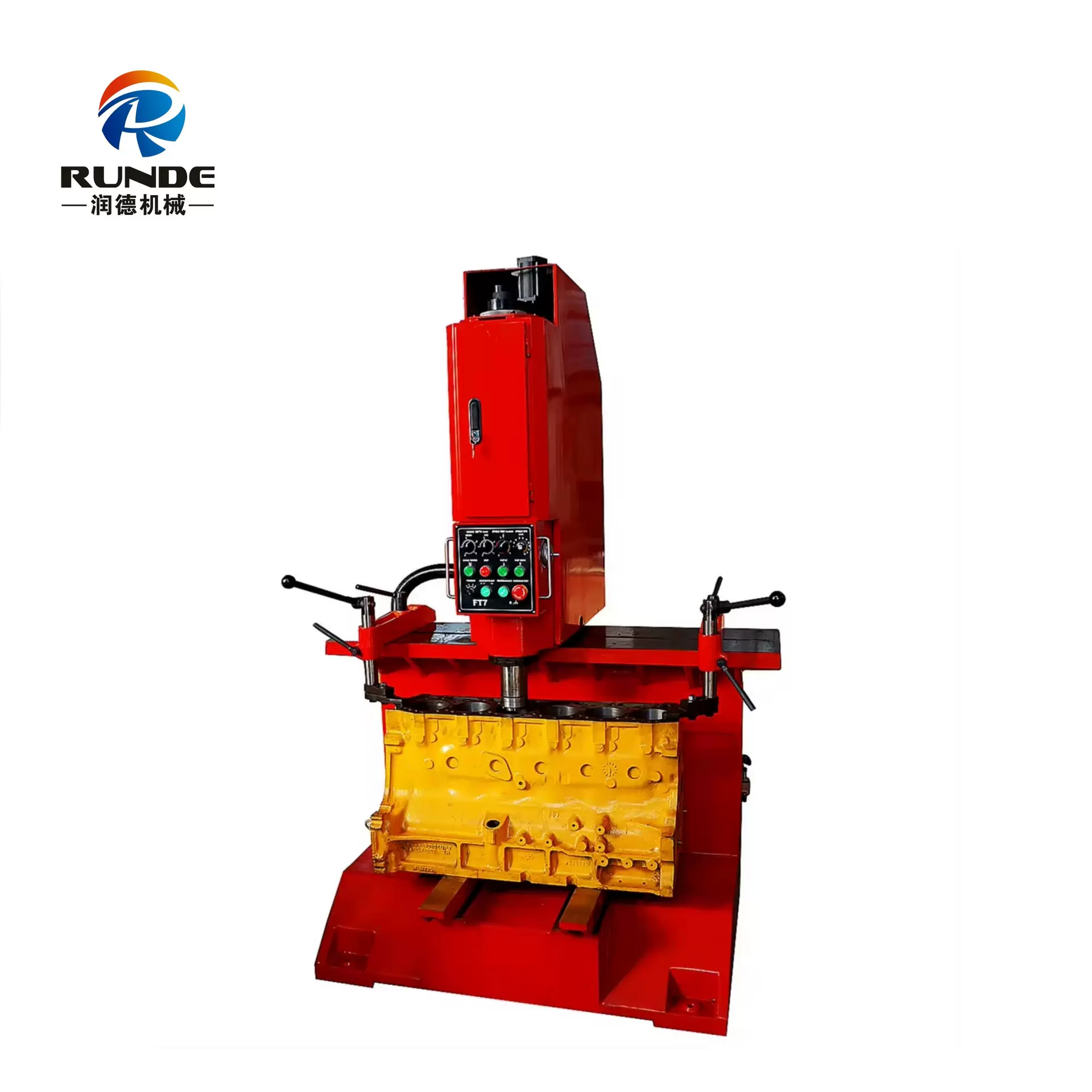 山东润德气浮镗床F17镗缸机 立式精镗铣床 发动机汽缸镗缸机FT7