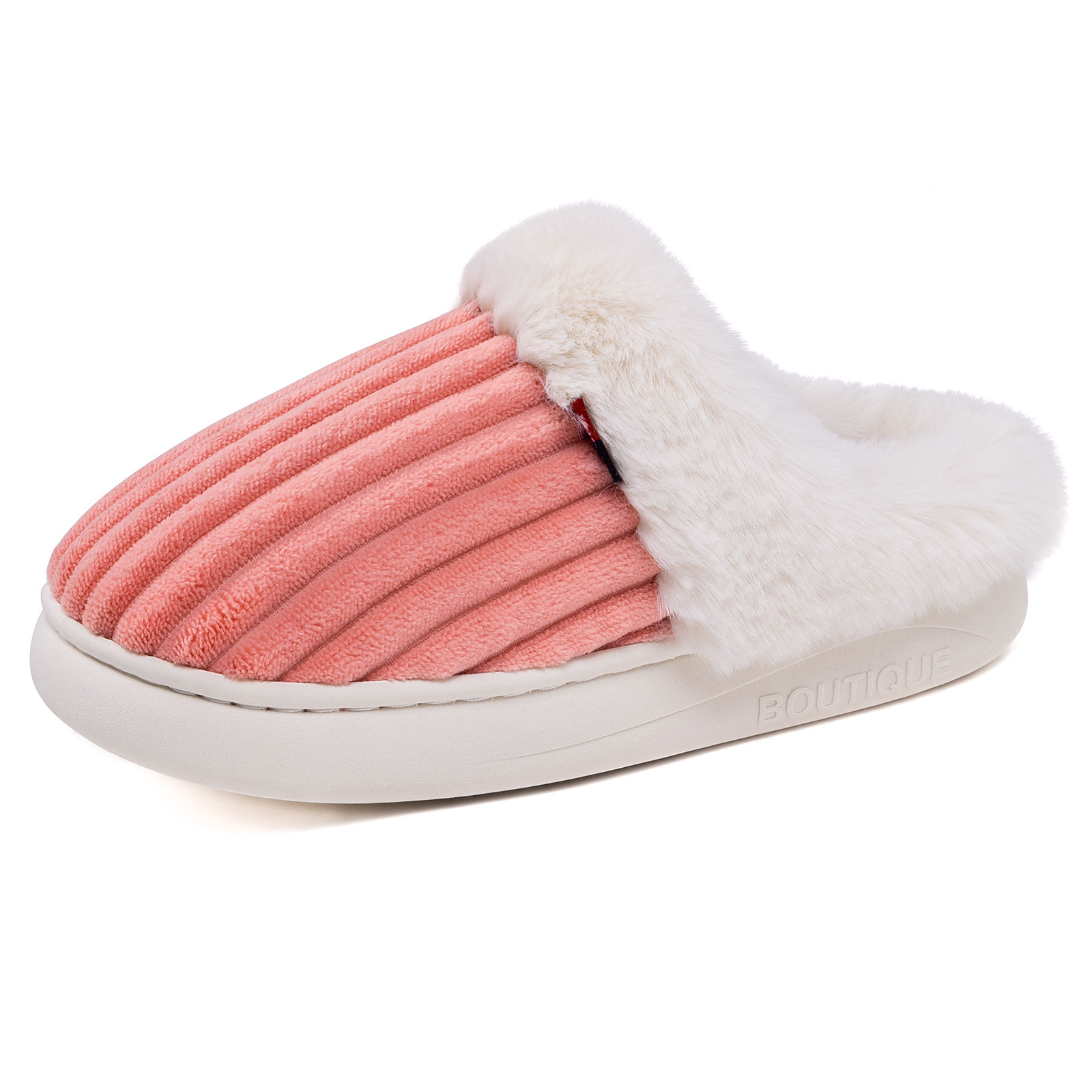 Zapatos de algodón de invierno de mujeres zapatillas de peluche de algodón zapatillas de interior zapatos de peluche cómodos y cálidos